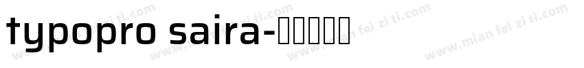 typopro saira字体转换